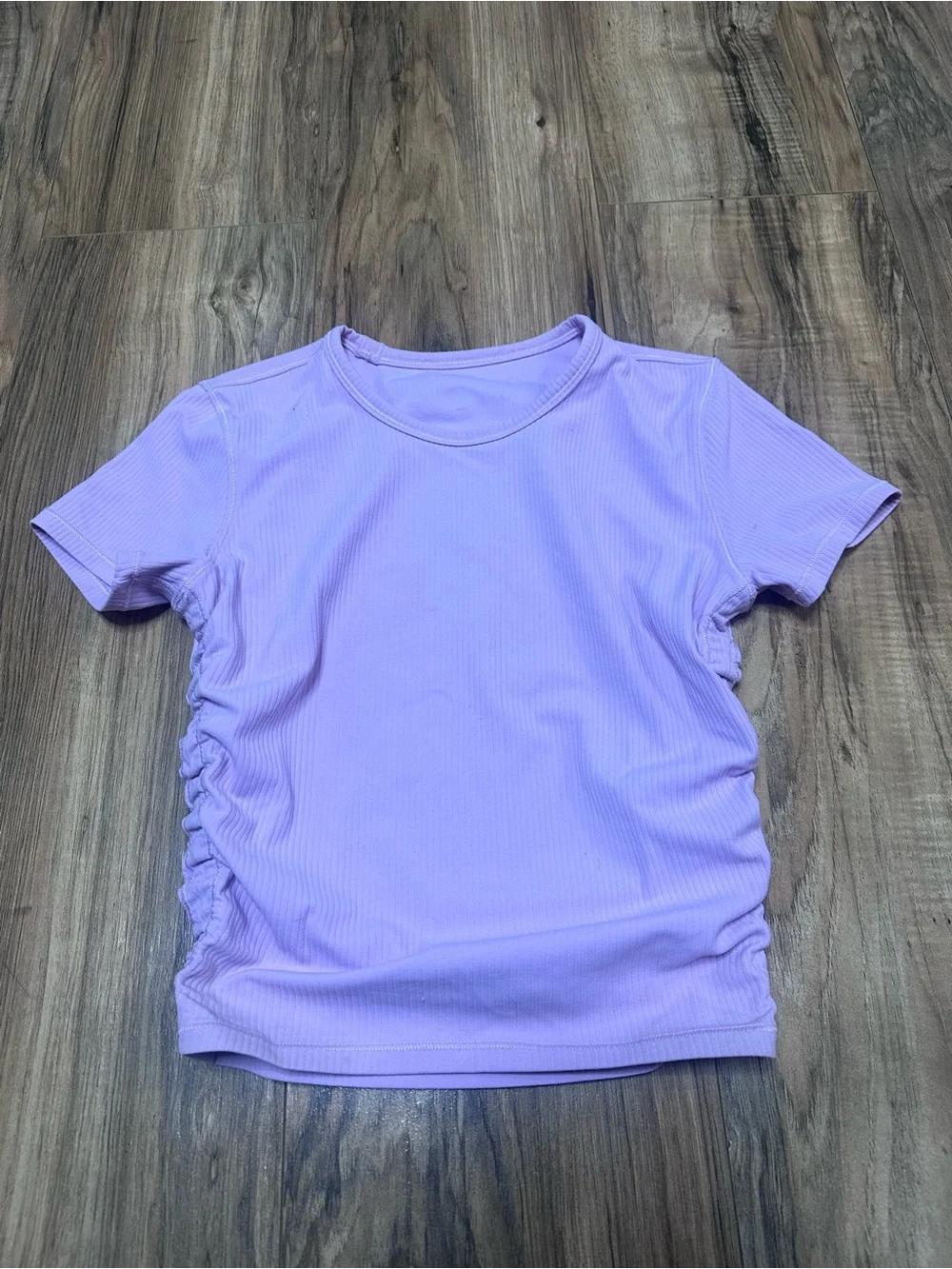 lululemon athletica Lilac Ribbed Short-Sleeve Tee for Kids